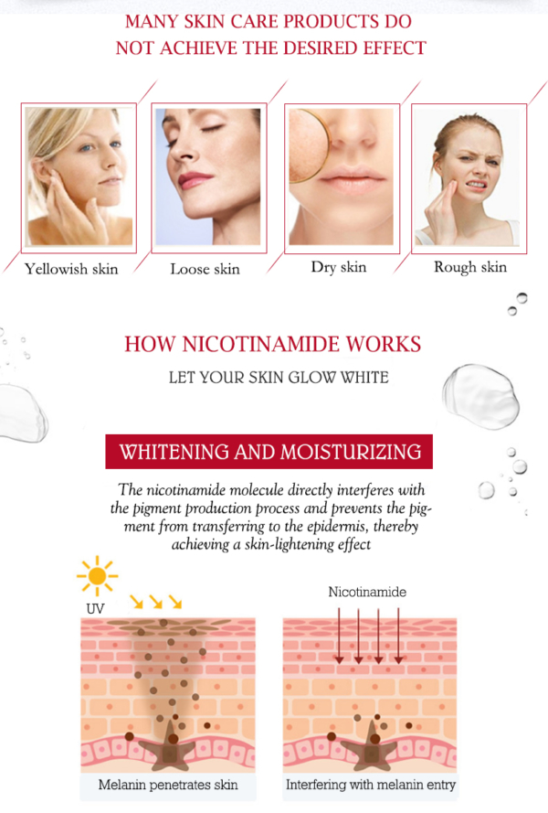 Nicotinamide serum voor hyperpigmentatie
